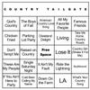 Bangin' Meats CardTunz 100 Music Bingo Cards Printed and Laminated Many Music Types Available (Country Tailgate) view 1