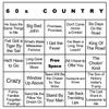 Bangin' Meats CardTunz 100 Music Bingo Cards Printed and Laminated Many Music Types Available (60s Country) view 1