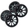 Treehobby 63mm X 26mm Hard Tires Tyre Plastic Wheel Compatible with 1/10 traxxas HSP Tamiya HPI Kyosho On-Road Drifting RC Car(4-Pack) view 3