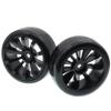 Treehobby 63mm X 26mm Hard Tires Tyre Plastic Wheel Compatible with 1/10 traxxas HSP Tamiya HPI Kyosho On-Road Drifting RC Car(4-Pack) view 4