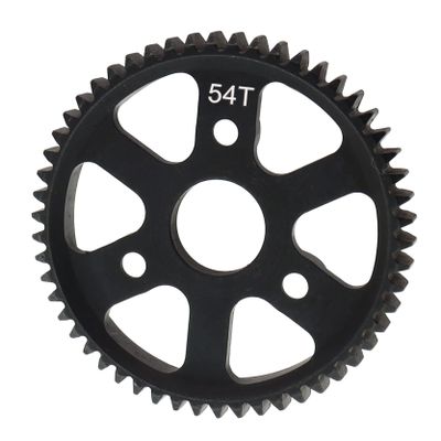 Treehobby Harden Steel 54T Spur Main Gear Compatible with 1/10 Traxxas Slash 4X4 2WD Stampede Rustler 6842 RC Car Upgrade Parts (54T)