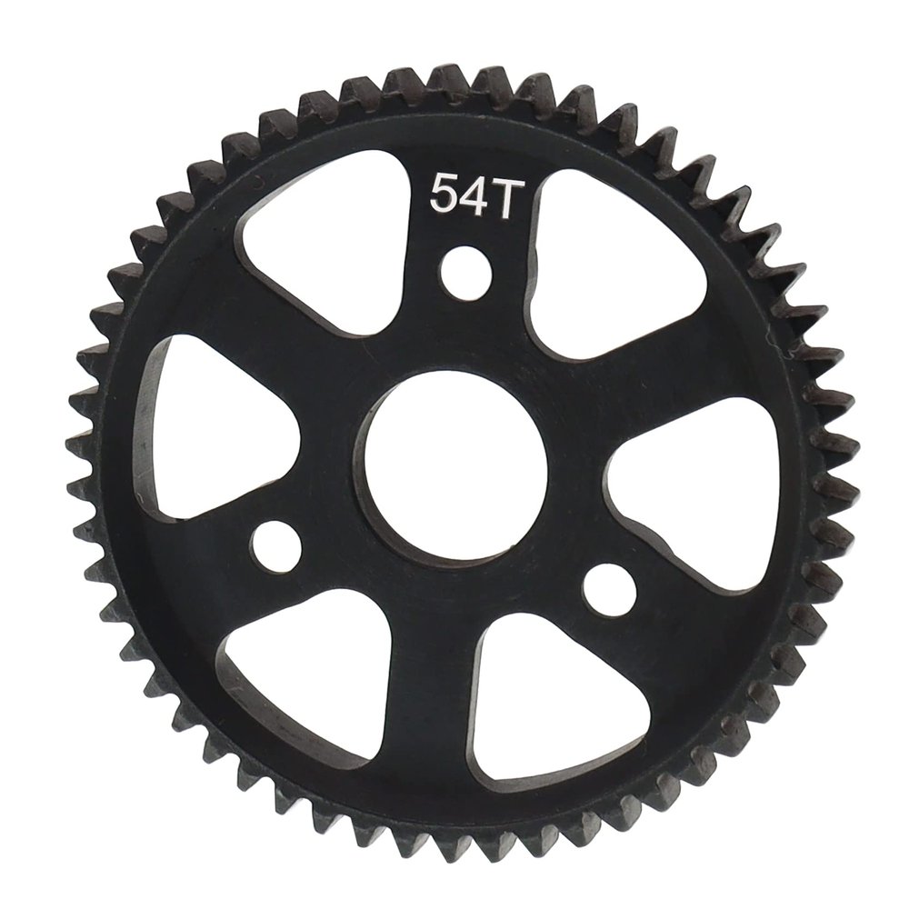 Treehobby Harden Steel 54T Spur Main Gear Compatible with 1/10 Traxxas Slash 4X4 2WD Stampede Rustler 6842 RC Car Upgrade Parts (54T)