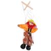 EHJRE Wooden Durable Functional Clown Marionette Kids Children view 3