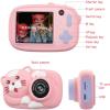 GIENEX Kids Selfie Camera, Christmas Birthday Gifts for Girls Age 3-12, Children Digital Cameras 1080P 2 Inch Toddler, Portable Toy for 3 4 5 6 7 8 9 10 Year Old Girls view 2