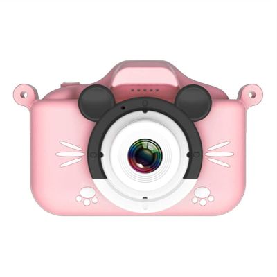 GIENEX Kids Camera Toys Gifts, Children Digital Video Camera Toys for 3-8 Year Old Girls Birthday Festival Gifts with Shockproof (Color : Pink)