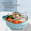 I love D&M Baby Toddler Food-Grade 316 Stainless Steel Bowl with Insulated Lid Strong Suction Leak-Resistant BPA Free Easy to clean (no utensil, Placid Blue) view 2