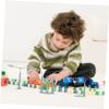 FOYTOKI 3sets Traffic Sign Models for Boys and Girls Miniature Road Signs Educational Plaything for Traffic Safety Awareness Plastic Construction Road Playset view 2