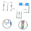 FOYTOKI 3sets Traffic Sign Models for Boys and Girls Miniature Road Signs Educational Plaything for Traffic Safety Awareness Plastic Construction Road Playset view 4