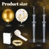 4 Set Table Balloon Stand Kit with Lights Balloons Holders Centerpieces for Table Light up Tabletop Centerpieces for New Year Eve Valentine's Day Birthday Baby Shower Wedding(Gold) view 3