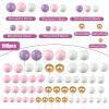 108 Pcs Balls Cake Topper DIY Cupcake Insert Foam Balloons for Cake Baking Wedding Anniversary Birthday Decoration(Pink, Purple, White, Gold,Multi Sizes) view 3