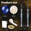 4 Set Table Balloon Stand Kit with Lights Balloons Holders Centerpieces for Table Light up Tabletop Centerpieces for New Year Eve Valentine's Day Birthday Baby Shower Wedding(Navy Blue) view 3
