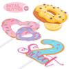 36pcs Donut Cupcake Toppers - Donut Birthday Party Supplies - Grow Up Theme - 2nd Birthday Cake Topper Decorations view 3
