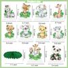10Pcs Safari Jungle Animal Honeycomb Centerpieces Safari Baby Shower Decorations Jungle Safari Table Centerpieces Decorations for Safari Animal Theme Wild One Party Supplies view 2