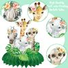 10Pcs Safari Jungle Animal Honeycomb Centerpieces Safari Baby Shower Decorations Jungle Safari Table Centerpieces Decorations for Safari Animal Theme Wild One Party Supplies view 3
