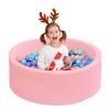 Baby Ball Pit for Toddlers, 35.4"x 11.8" Foam Ball Pit for Kids, Soft Round Ball Pool for Baby, Indoor and Outdoor Playpen, Ideal Gift for Children, Pink, (Balls not Included) view 1