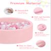 Baby Ball Pit for Toddlers, 35.4"x 11.8" Foam Ball Pit for Kids, Soft Round Ball Pool for Baby, Indoor and Outdoor Playpen, Ideal Gift for Children, Pink, (Balls not Included) view 3