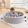 Baby Ball Pit for Toddlers, 35.4"x 11.8" Foam Ball Pit for Kids, Soft Round Ball Pool for Baby, Indoor and Outdoor Playpen, Ideal Gift for Children, Grey, (Balls not Included) view 4