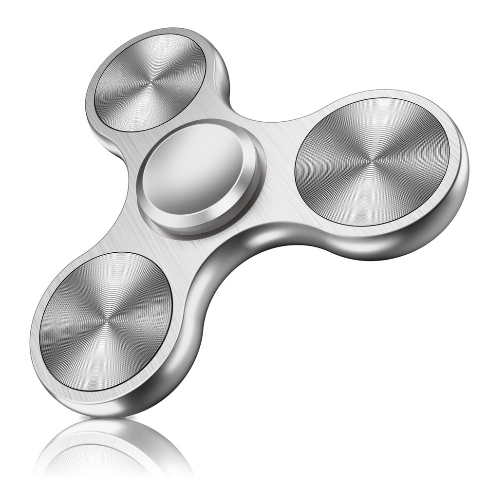 ATESSON Fidget Spinners Toy, 3 to 5 min Spins, Ultra Durable Stainless Steel, Bearing High Speed Precision Metal Material Hand Fidget Spinner for Kids/Adult