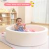 Baby Ball Pit for Toddlers, 35.4"x 11.8" Foam Ball Pit for Kids, Soft Round Ball Pool for Baby, Indoor and Outdoor Playpen, Ideal Gift for Children, White, (Balls not Included) view 2