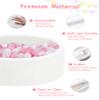 Baby Ball Pit for Toddlers, 35.4"x 11.8" Foam Ball Pit for Kids, Soft Round Ball Pool for Baby, Indoor and Outdoor Playpen, Ideal Gift for Children, White, (Balls not Included) view 3