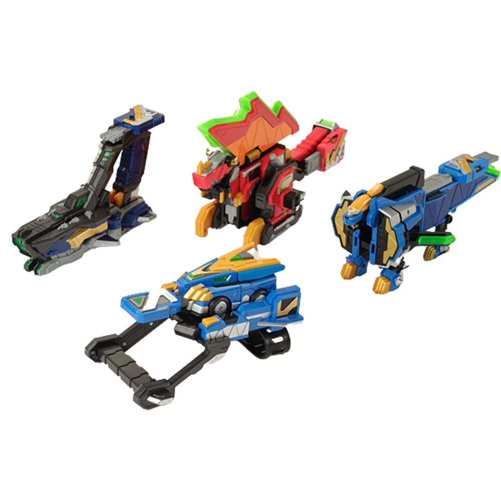 Signim Miniforce V Rangers V Tri Exod V Leo Sword, V Dino Ax, V Shark Double Gun 3 Types of Weapons Turn into 1 Weapon (w) 18.5X(d) 5.7X(h) 13.7inch