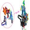 Signim Miniforce V Rangers V Tri Exod V Leo Sword, V Dino Ax, V Shark Double Gun 3 Types of Weapons Turn into 1 Weapon (w) 18.5X(d) 5.7X(h) 13.7inch view 3