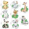24pcs Jungle Safari Animal Cupcake Toppers Wild Animal Cake Toppers Jungle Party Decoration for Safari Jungle Theme Birthday Party Baby Shower Supplies view 3