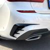 Bumdenuu G20 Rear Bumper Lip Spoiler Side Outlet Cover Trim for 3 Series G20 320I 325I 330I Bright Black view 4