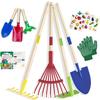 Qtioucp Kids Gardening Tools Outdoor Toys Set Backyard Play Educational STEM Learning Pretend Toys Outdoor Indoor for Toddlers Kids Boys Girls view 1
