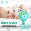 TRELC Mini Handheld Stroller Fan, Personal Portable Baby Rechargeable Fan With Flexible Tripod, Upgraded Version, Gift for Children Office Treadmill Room Car Traveling BBQ Gym (Mint Green) view 2