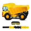 Birchio Small Dump Truck Pinata Bundle with a Blindfold and Bat(16 x 9 x 6.5 Inches), Kids Excavator Pinata for Construction Birthday Parties, Boys Birthday Party Supplies view 1