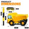 Birchio Small Dump Truck Pinata Bundle with a Blindfold and Bat(16 x 9 x 6.5 Inches), Kids Excavator Pinata for Construction Birthday Parties, Boys Birthday Party Supplies view 2