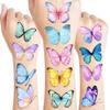 8 Sheets (96PCS) Butterfly Temporary Tattoos Butterflies Theme Birthday Party Decorations Supplies Favors Stickers for Women Kids Gifts Classroom School Prizes Rewards view 1