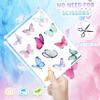 8 Sheets (96PCS) Butterfly Temporary Tattoos Butterflies Theme Birthday Party Decorations Supplies Favors Stickers for Women Kids Gifts Classroom School Prizes Rewards view 4