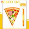Harrycle Pizza Piata with Stick and Blindfold - Pizza Shower Theme Decorations for Kids Summer Food Themed Birthday Mexican Party Supplies, 16.1 x 13 x 3.2 inches view 2