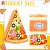 Harrycle Pizza Piata with Stick and Blindfold - Pizza Shower Theme Decorations for Kids Summer Food Themed Birthday Mexican Party Supplies, 16.1 x 13 x 3.2 inches view 3