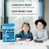 ATM Piggy Bank for Boys Girls, Vcertcpl Mini ATM Coin Bank Money Saving Box with Password, Kids Safe Money Jar for Adults with Auto Grab Bill Slot, Great Gift Toy Bank for Kids (Camouflage Light Blue) view 2