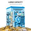 ATM Piggy Bank for Boys Girls, Vcertcpl Mini ATM Coin Bank Money Saving Box with Password, Kids Safe Money Jar for Adults with Auto Grab Bill Slot, Great Gift Toy Bank for Kids (Camouflage Light Blue) view 4