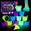 12 Pack Galaxy Slime Kit Glow in The Dark Set, Party Favors for Girls Boys, DIY Putty Stress Relief Toy for Goodie Bags Stuffers Christmas Easter Toys view 1
