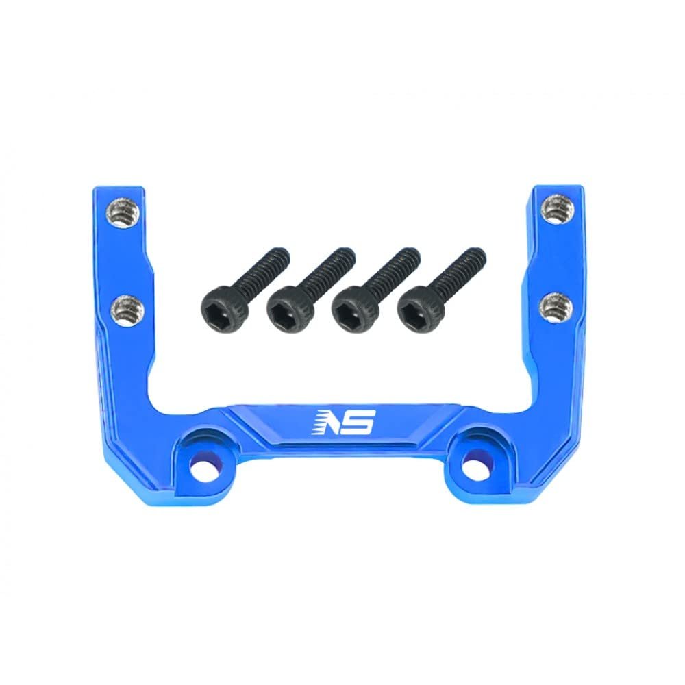 NexxSpeed CNC 7075 Aluminum Steering Servo Mount (Blue) - FMS FCX24