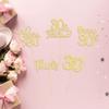 30 Pack Happy 30th Birthday Cupcake Toppers Gold Glitter Thirty Cheers to 30 Birthday Cupcake Picks for Happy 30th Anniversary Party Cake Decorations Supplies view 4