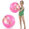 FUTUREPLUSX 2PCS Glitter Beach Balls, 16 Inch Inflatable Pool Toys, for Beach Party Favor view 1