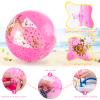 FUTUREPLUSX 2PCS Glitter Beach Balls, 16 Inch Inflatable Pool Toys, for Beach Party Favor view 3