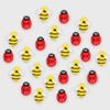 24Pcs Bumble Bee Cupcake Toppers Resin Ladybug Little Figurine Bee Cupcake Picks Oh Babee Cake Decorations for Bee Theme Baby Shower Kids Boys Girls Birthday Party Decoration Supplies view 3