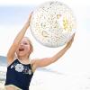 FUTUREPLUSX 16 Inch Glitter Beach Balls, 2PCS Swimming Pool Balls Inflatable Beach Ball with Gold Confetti for Kids Birthday Summer Pool Party view 2