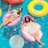 FUTUREPLUSX 16 Inch Glitter Beach Balls, 2PCS Swimming Pool Balls Inflatable Beach Ball with Gold Confetti for Kids Birthday Summer Pool Party view 3