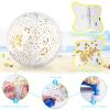 FUTUREPLUSX 16 Inch Glitter Beach Balls, 2PCS Swimming Pool Balls Inflatable Beach Ball with Gold Confetti for Kids Birthday Summer Pool Party view 4