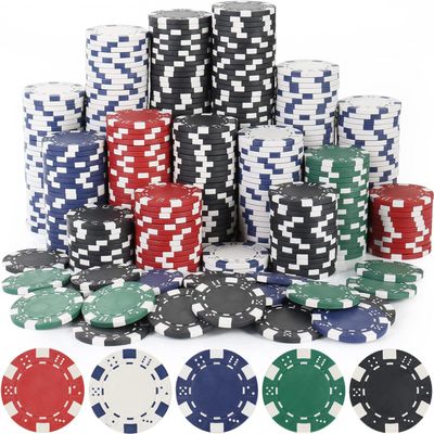LUOBAO 11.5 Gram Poker Chips Casino Poker Chip for Texas Hold'em, Blackjack Chips,Casino Poker Games Kit,Bulk Poker Chips Set for Card Board Game,Gambling Chips