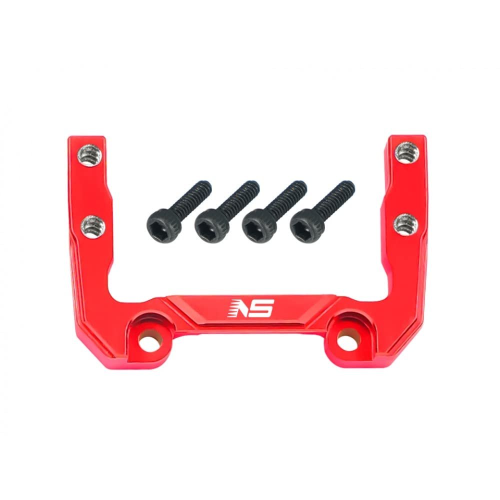 NexxSpeed CNC 7075 Aluminum Steering Servo Mount (RED) - FMS FCX24