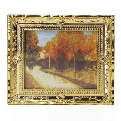 Odoria 1/12 Miniature Framed Wall Art Picture Landscape Painting Dollhouse Accessories